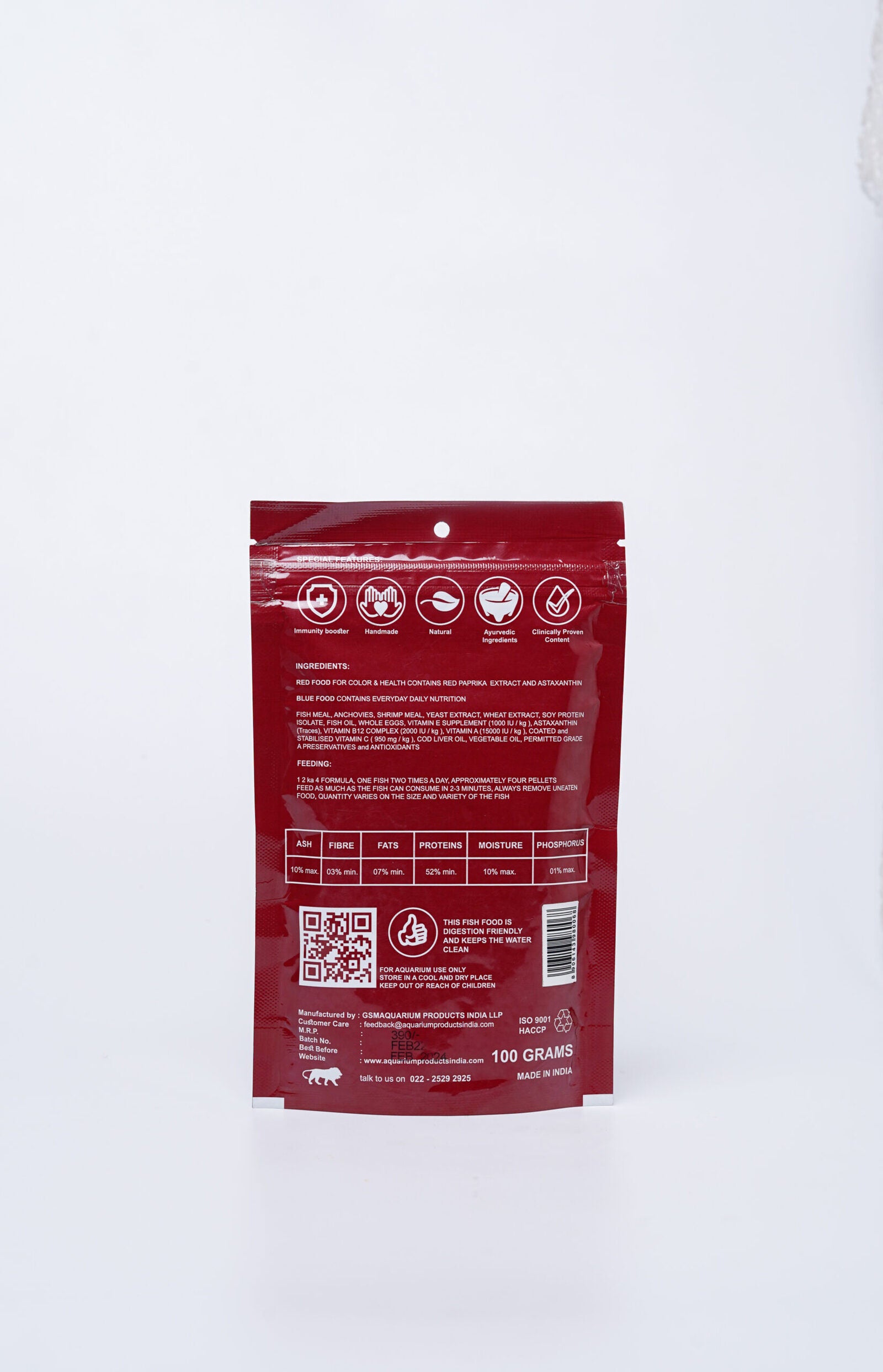 Red Large 100g Back