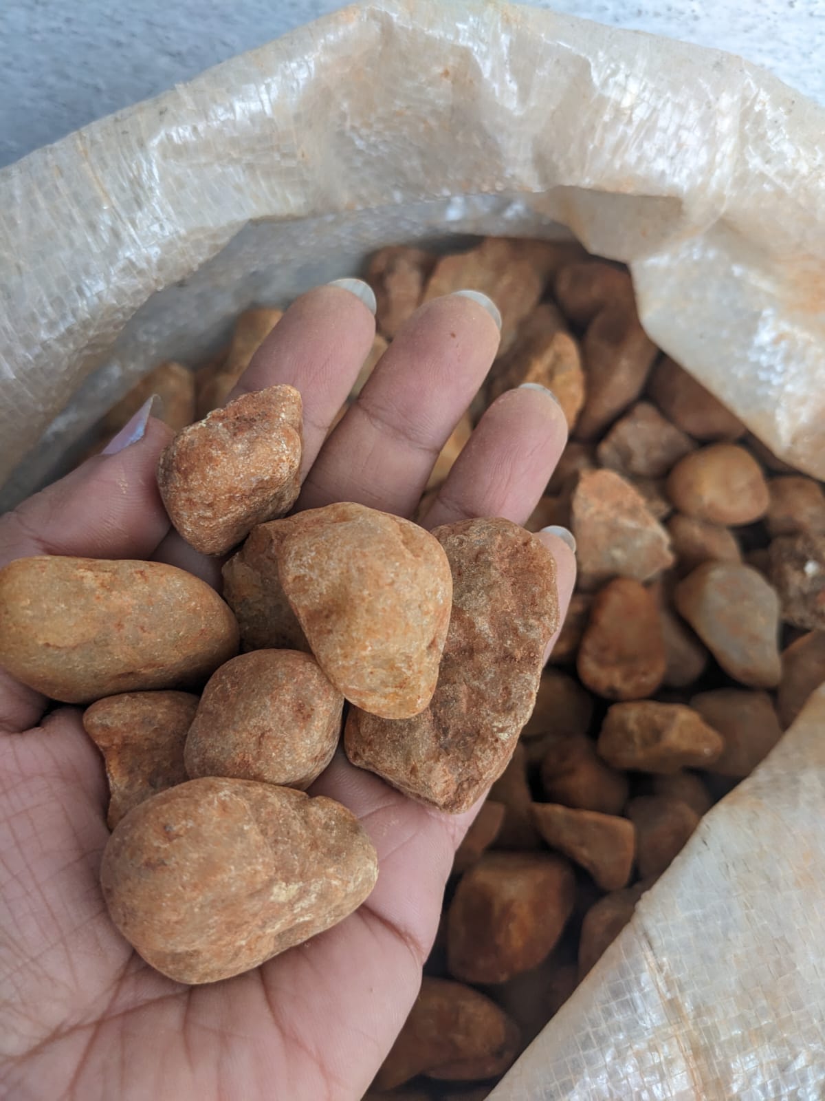 small brown pebbles