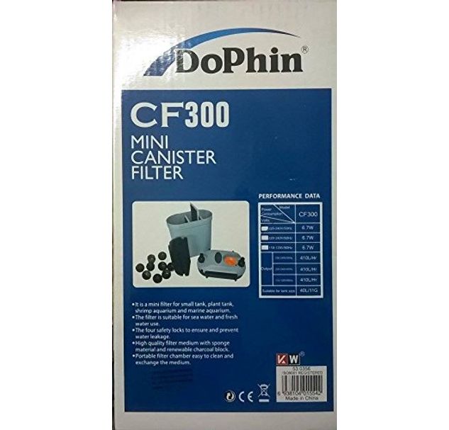 Dophin CF300 Mini Canister Aquarium Filter img1