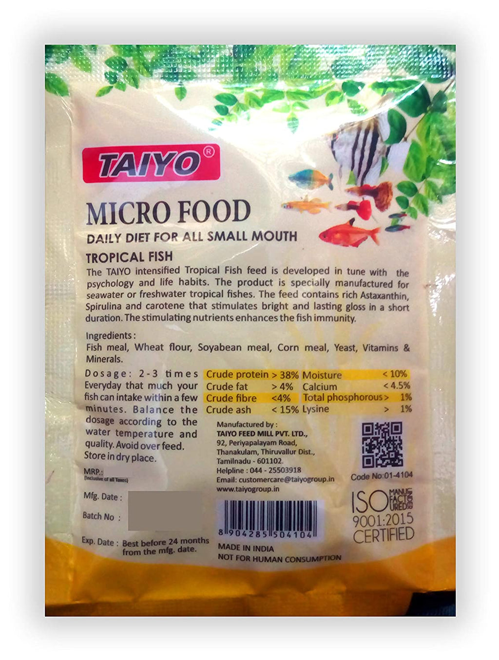 Taiyo Microfood sachets B