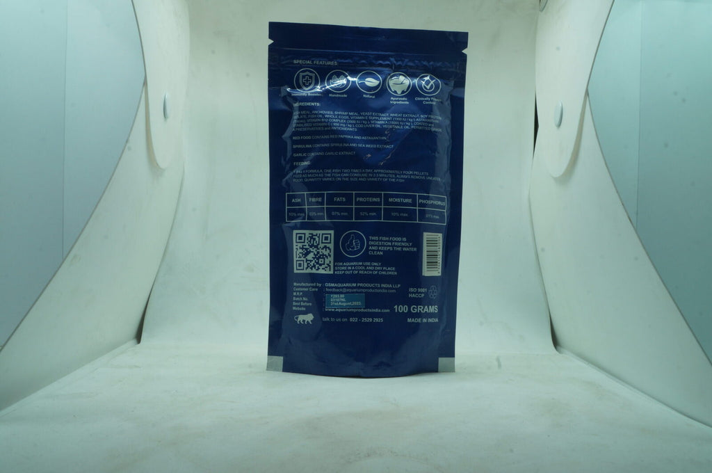 Aquarium Products India Life Aayu Fish Food for Large Size Freshwater Fish (Natural Coloration) - 100 g