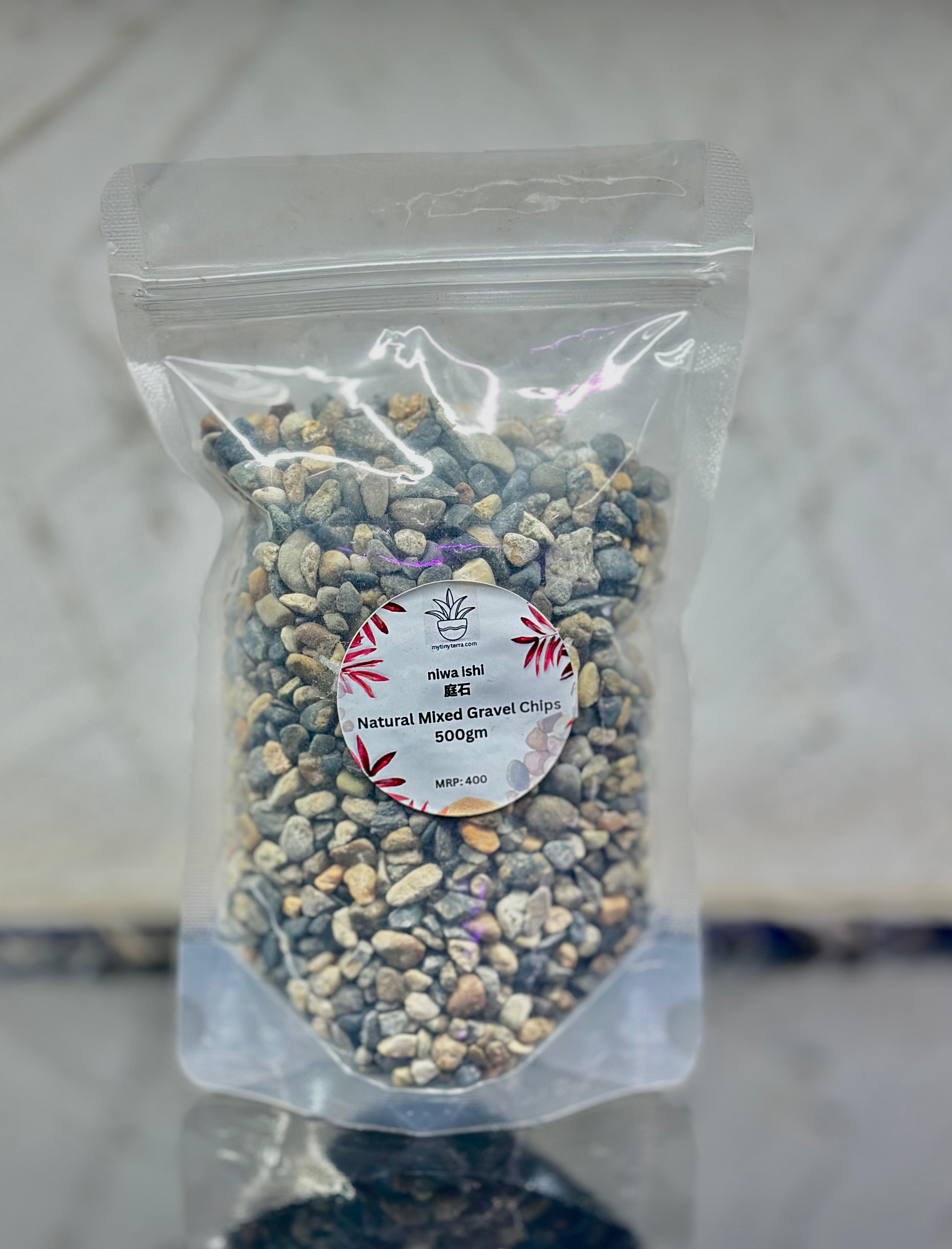 Niwa-ishi (庭石) series : Natural Mixed Gravel Chips 500g