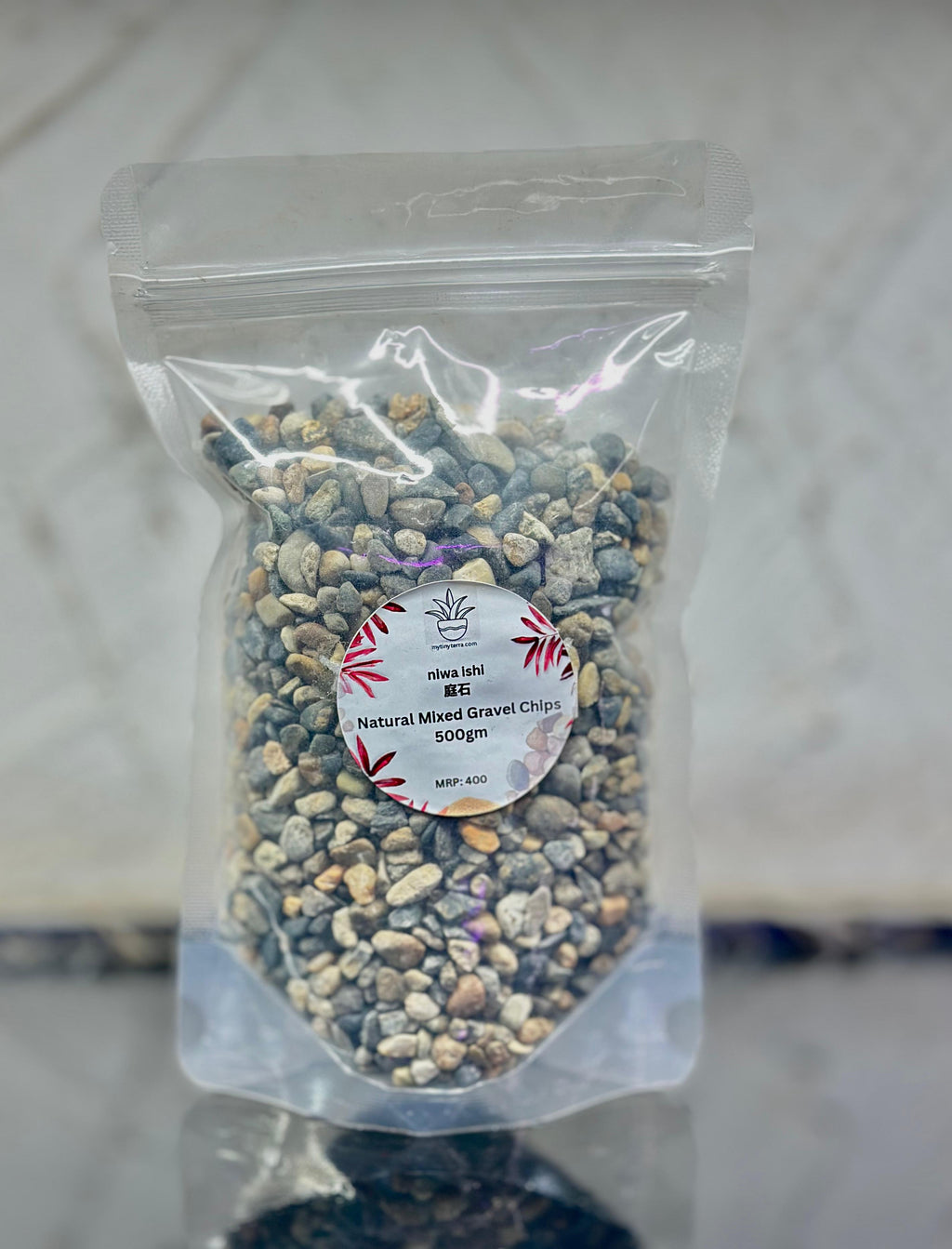 Niwa-ishi (庭石) series : Natural Mixed Gravel Chips 500g