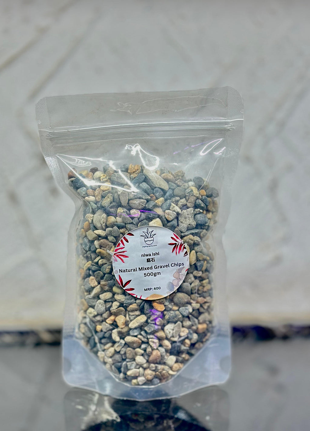 Niwa-ishi (庭石) series : Natural Mixed Gravel Chips 500g