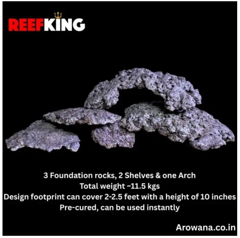 Reefking ARGOROCKS 11.5 KG Box Marine & Reef Rocks Nature identical Reefsafe Rocks for marine and reef aquarium