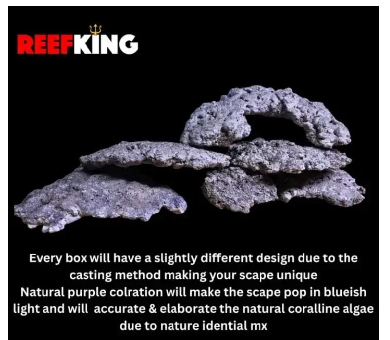 Reefking ARGOROCKS 11.5 KG Box Marine & Reef Rocks Nature identical Reefsafe Rocks for marine and reef aquarium