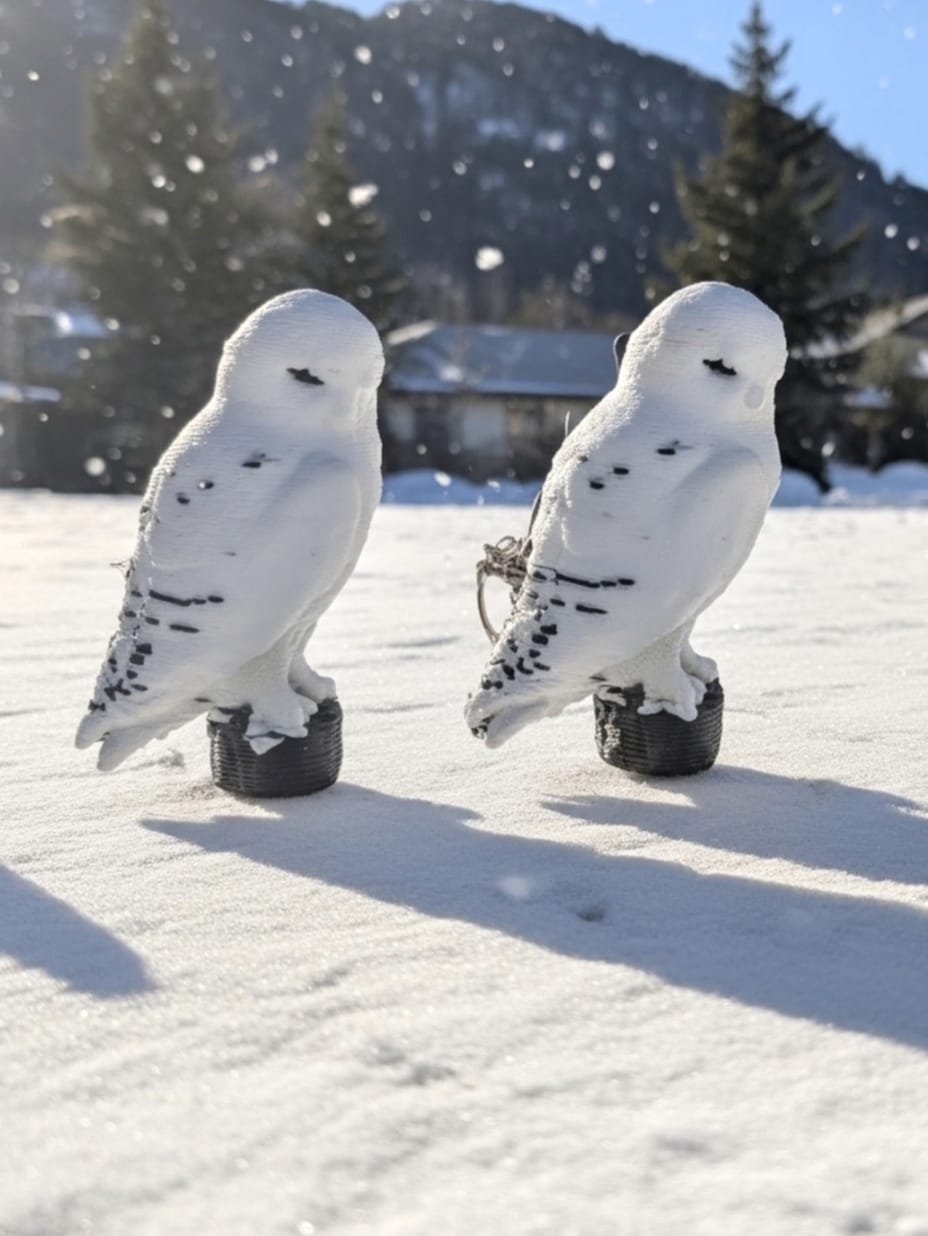 3D Arctic Owl (Small) - Single