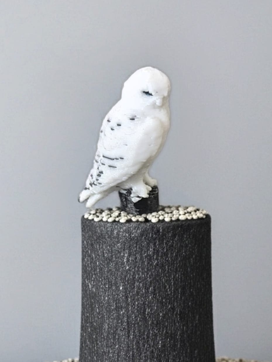 3D Arctic Owl (Small) - Single