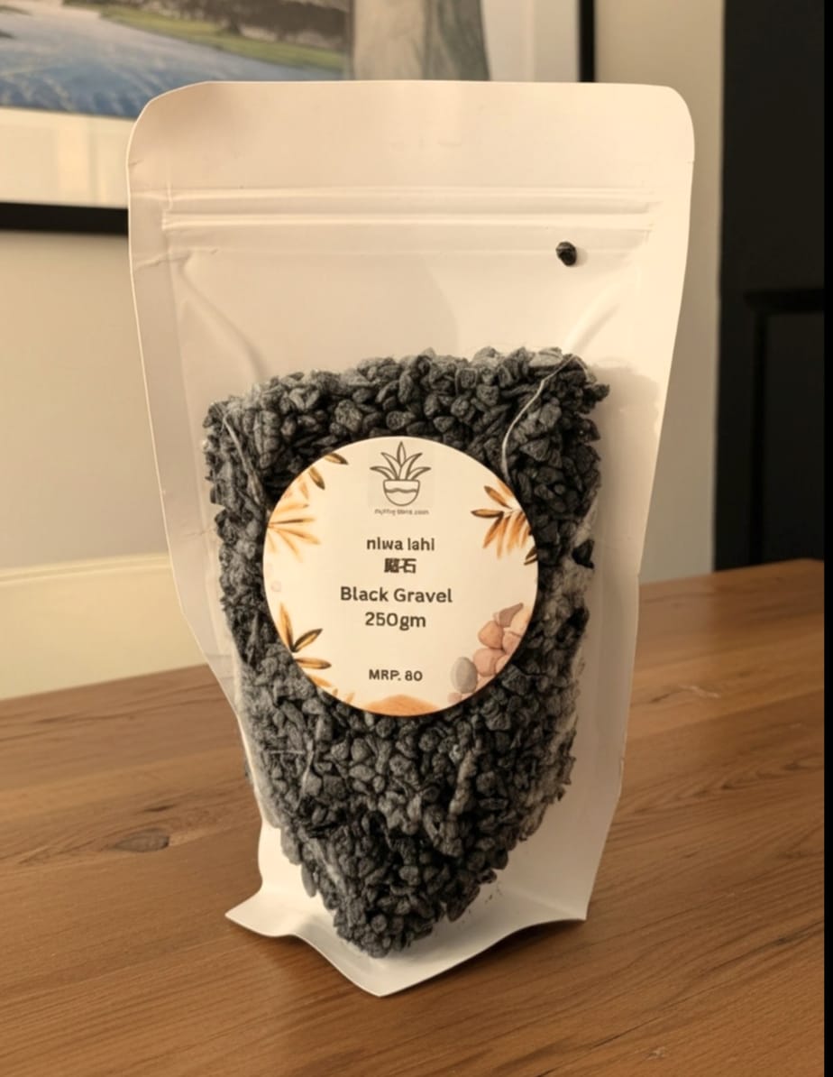 Niwa-ishi (庭石) series : Black Gravel - 250 gm