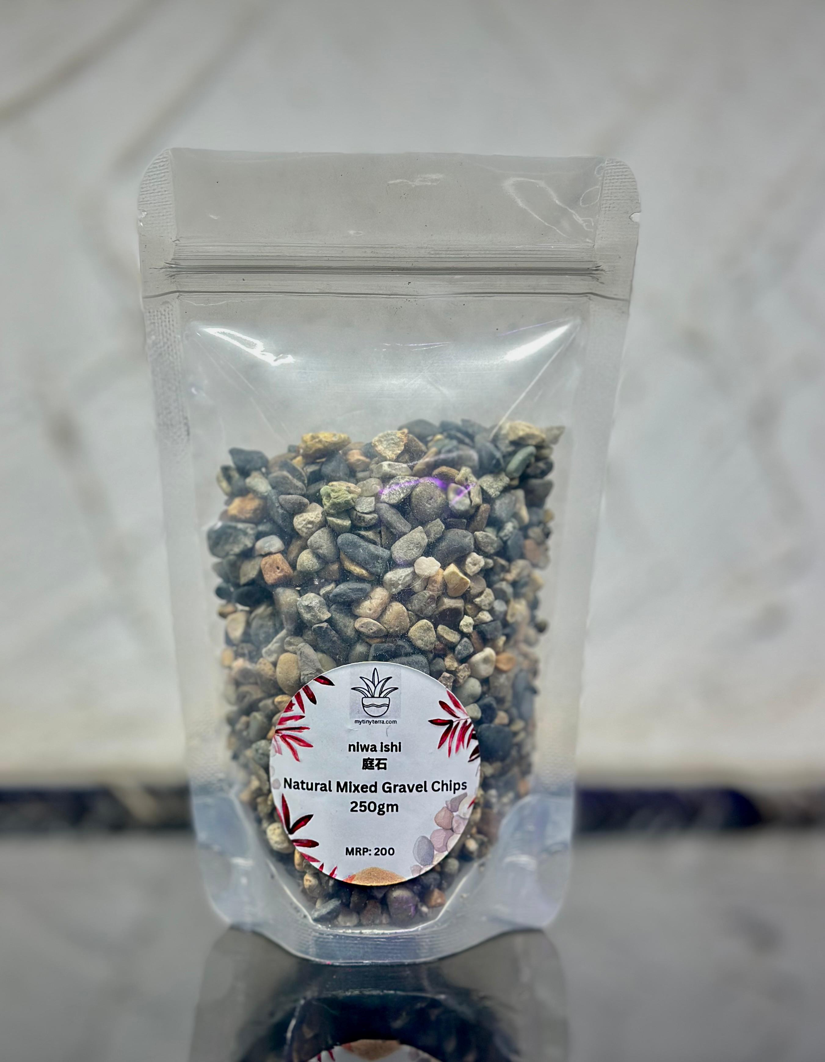 Niwa-ishi (庭石) series : Natural Mixed Gravel Chips 250g