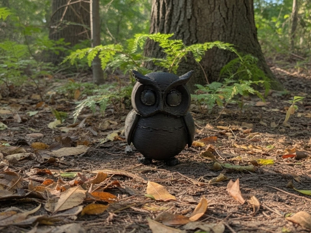3D Black Owl (Small) - Single