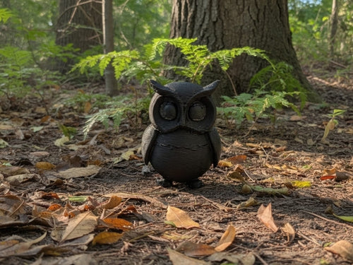 3D Black Owl (Small) - Single