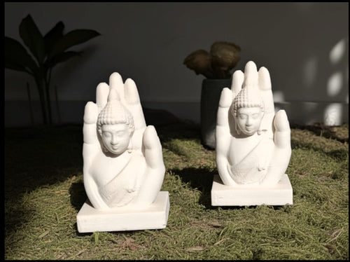 3D Palm Buddha - Single (Black & White)