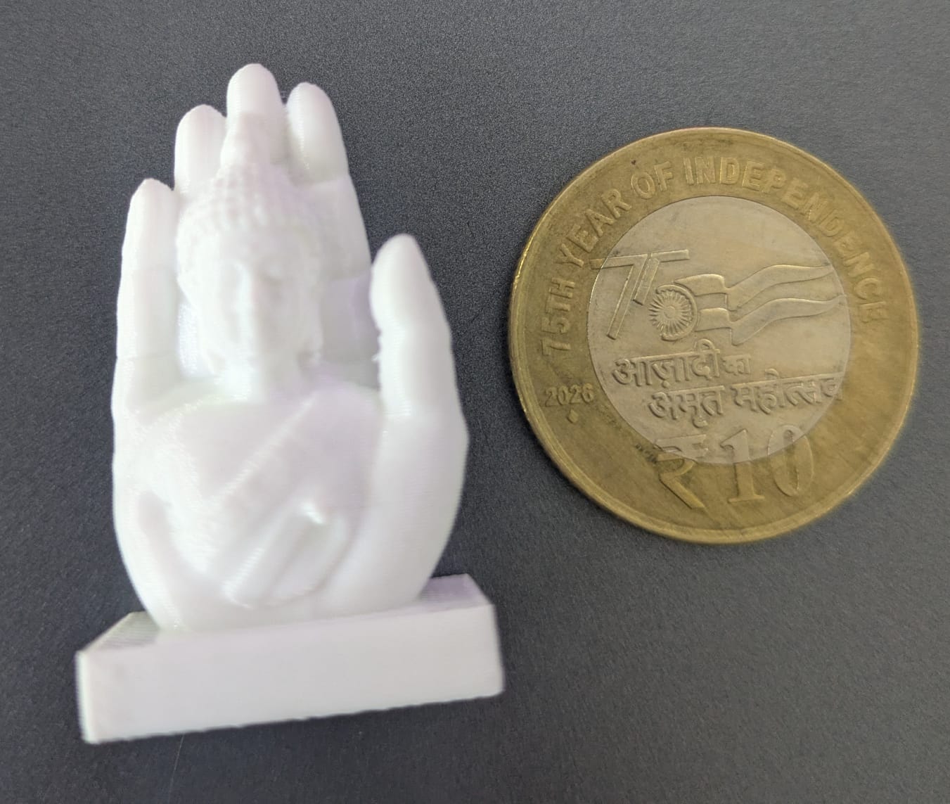 3D Palm Buddha - Single (Black & White)