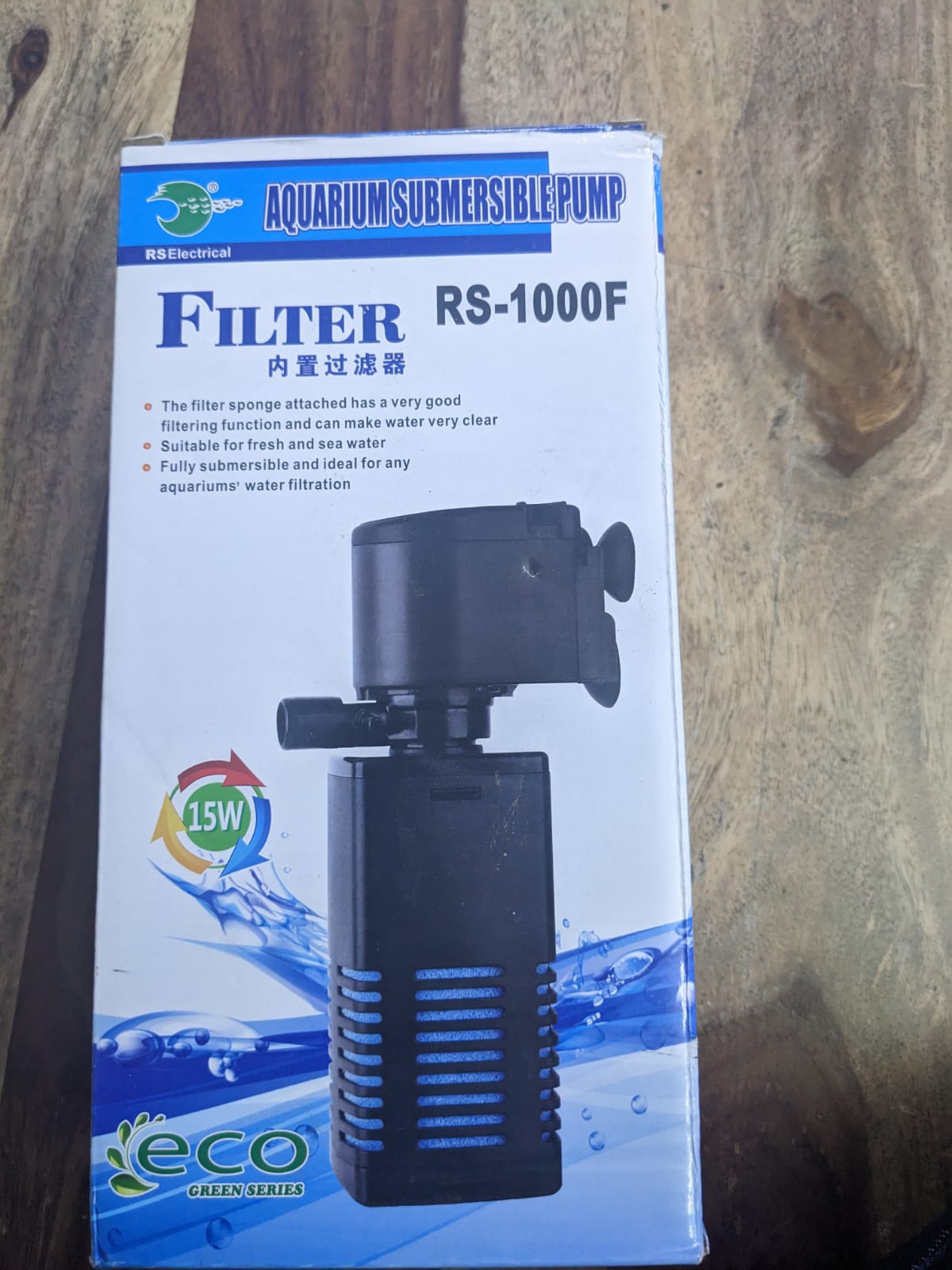 RS 1000F internal filter